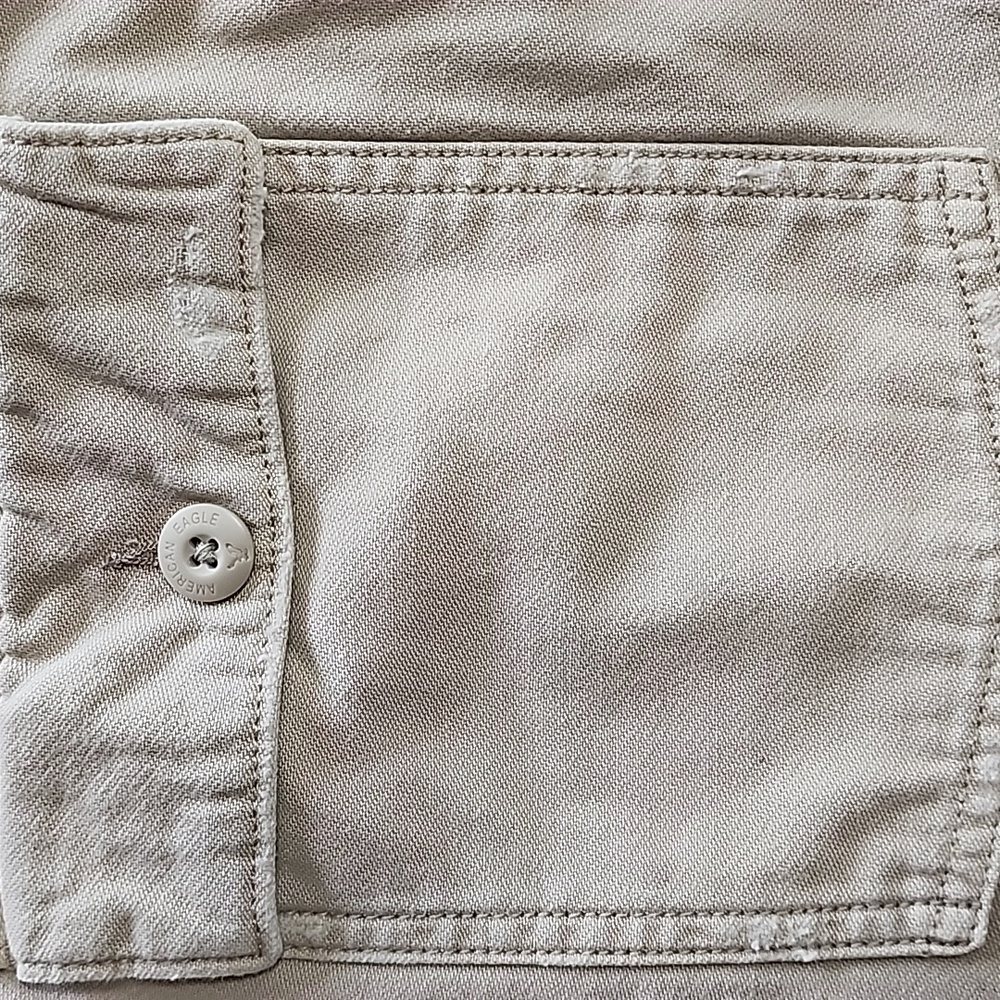 Women's American Eagle Outfitters Utility Pants, Khaki, Size 8, Pre-Owned - Picture 9 of 10